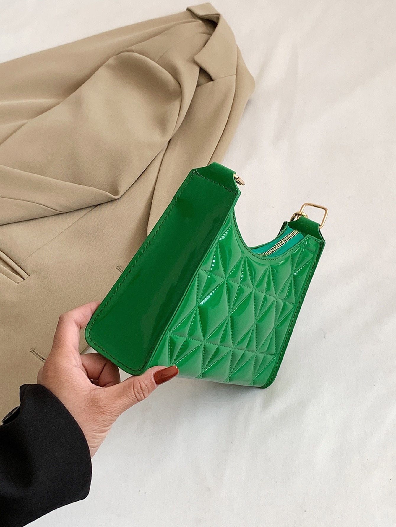 Quilted Detail Chain Bag