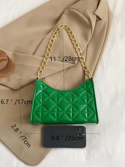Quilted Detail Chain Bag
